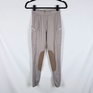 Willit Riding Tights Equestrian Breeches Girls L Tan Quick Dry 4-Way Stretch